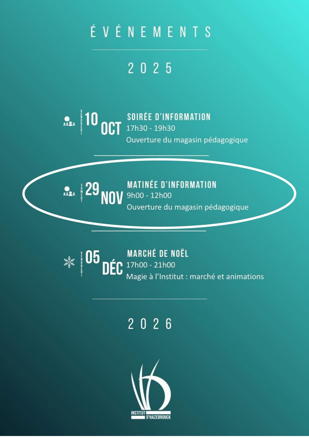 AFFICHE JOURNEE INFO 29 NOVEMBRE